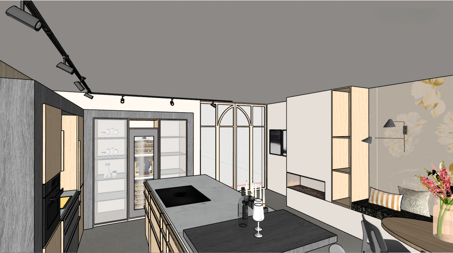 Ontwerp woonkeuken - maatwerk